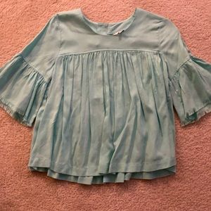 Teal Crown and Ivy shirt